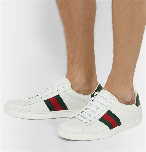 gucci shoes men white|white gucci sneakers for men.